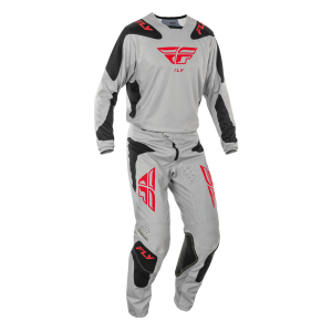 TRAJE FLY RACING KINETIC SYM GREY/RED/BLK 2025