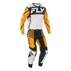 TRAJE FLY RACING LITE  BLACK//MUSTARD//WHITE 2025