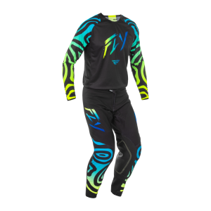 TRAJE FLY RACING EVO DST S.E. ZEN  BLACK//BLUE//HI-VIS 2025