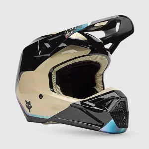 Casco Fox V1 Hello Future Negro/Cafe