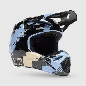 Casco Fox V1 Digi Image Azul Claro