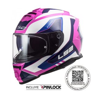 CASCO LS2 FF800 STORM II TECHY WHT/PINK