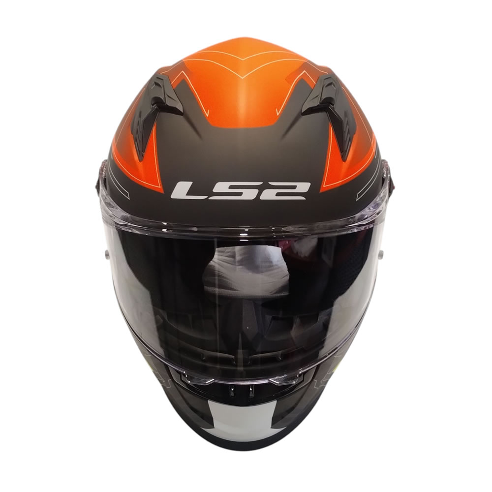 CASCO LS2 FF816 COSMOS DIGITAL BLK ORANGE MATE - Imagen 4