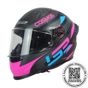 CASCO LS2 FF816 COSMOS BLK/PINK MATE