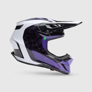 Casco Fox V3 RS Grid Negro/Morado