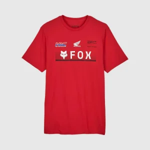 Polera Lifestyle Fox x Honda Hrc Rojo Fox