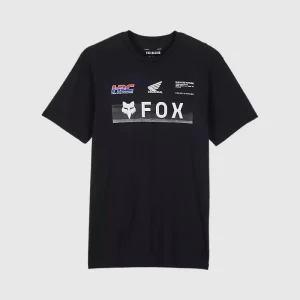 Polera Lifestyle Fox x Honda Hrc Negro Fox