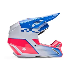 Casco Fox Moto V1 Collect Azul/Blanco